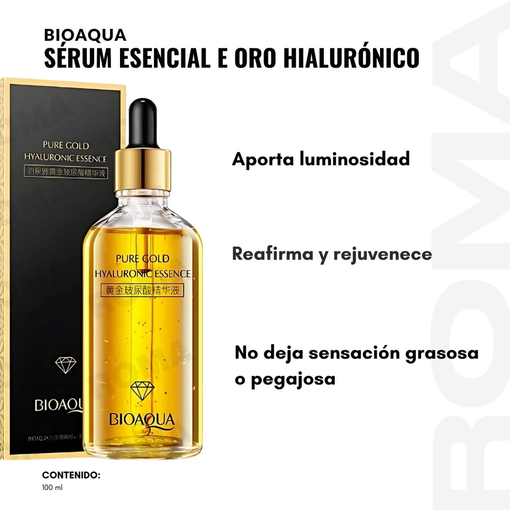 SERUM ESENCIA DE ORO HIALURÓNICO BIOAQUA 100ML