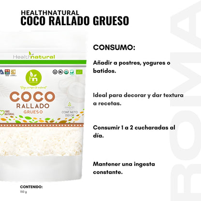 COCO RALLADO GRUESO 150G HEALTHNATURAL