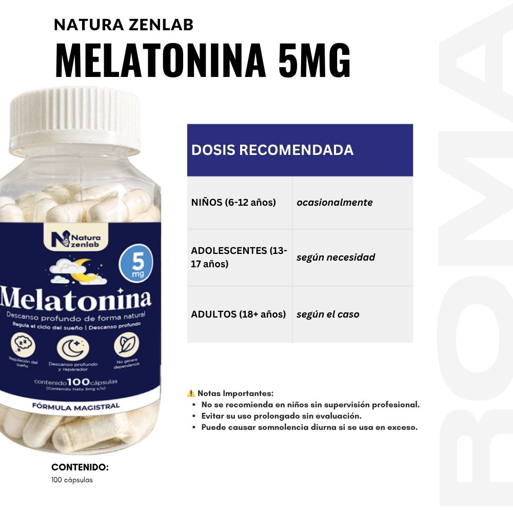 MELATONINA 5MG PLUS+