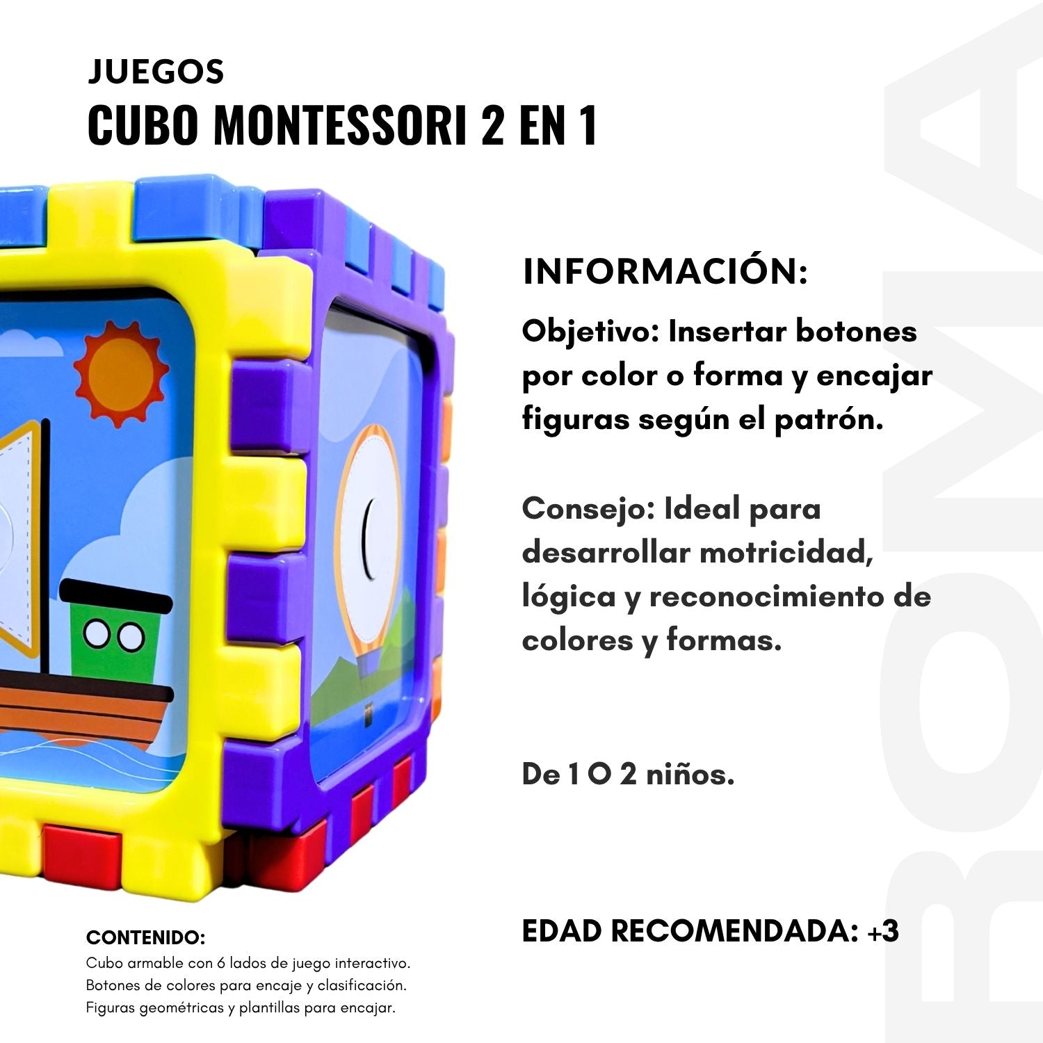 CUBO MONTESSORI 2 EN 1