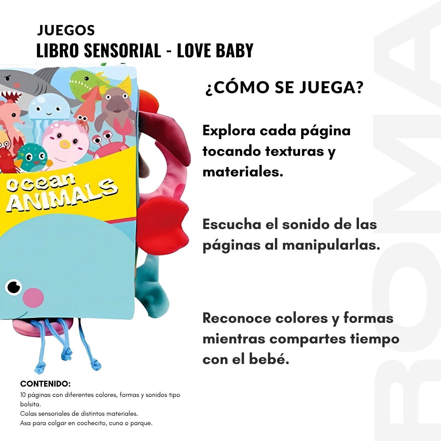 LIBRO TEXTURA LOVE BABY - JUEGO DIDÁTICO