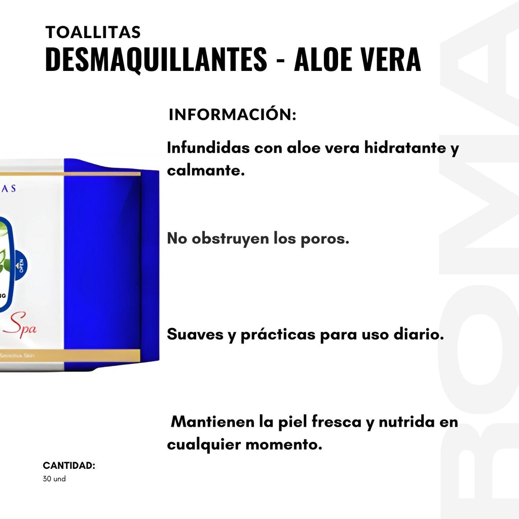 TOALLITAS DESMAQUILLANTES – ALOE VERA NEVADA