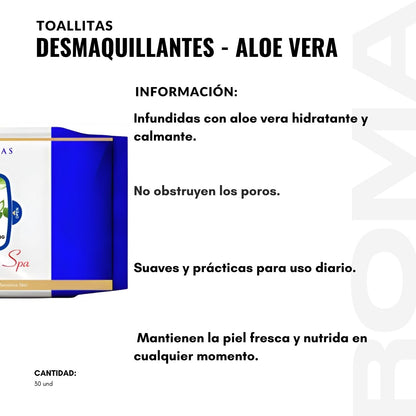 TOALLITAS DESMAQUILLANTES – ALOE VERA NEVADA