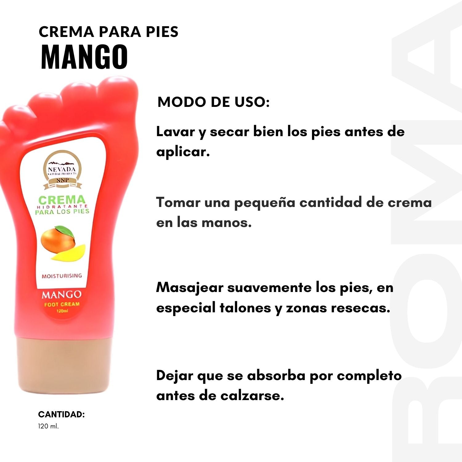 CREMA PARA PIES - MANGO 120ML NEVADA