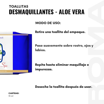 TOALLITAS DESMAQUILLANTES – ALOE VERA NEVADA