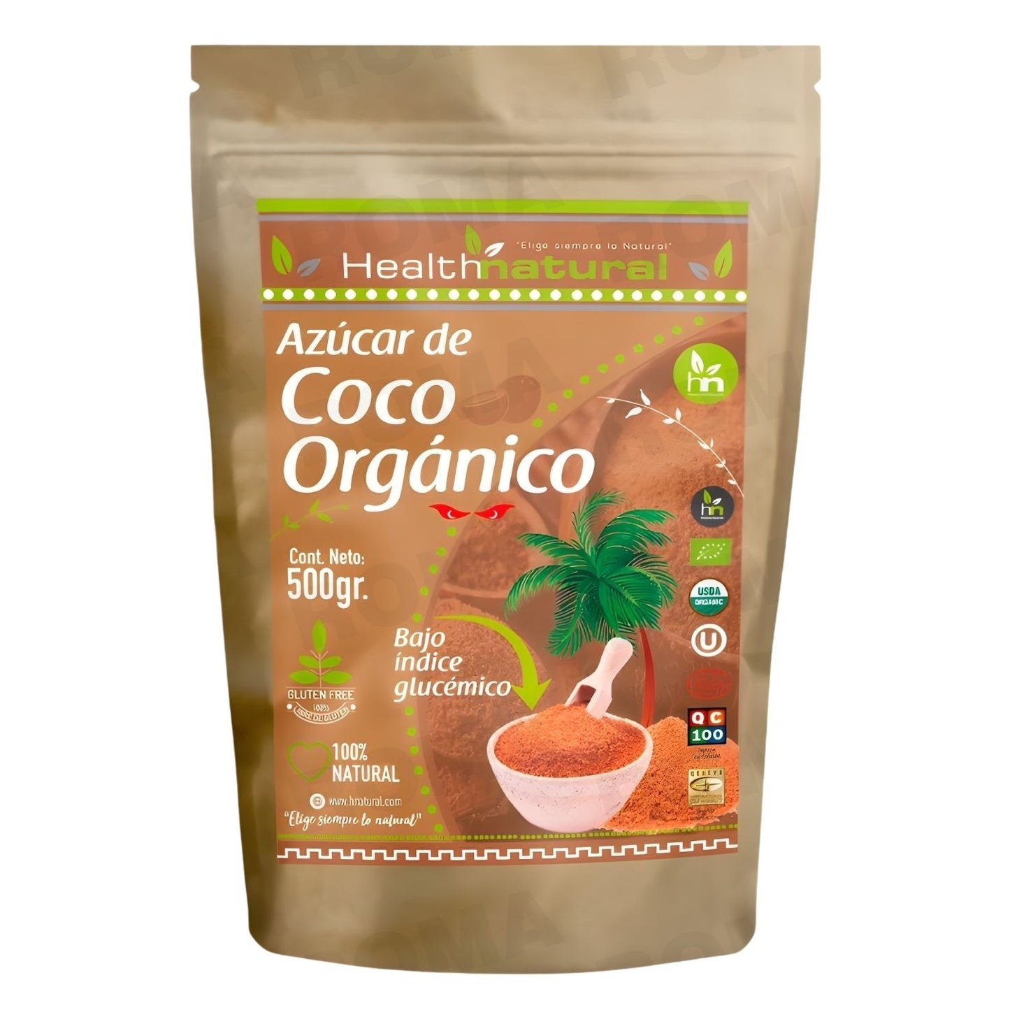 AZÚCAR DE COCO ORGÁNICO 500G HEALTHNATURAL