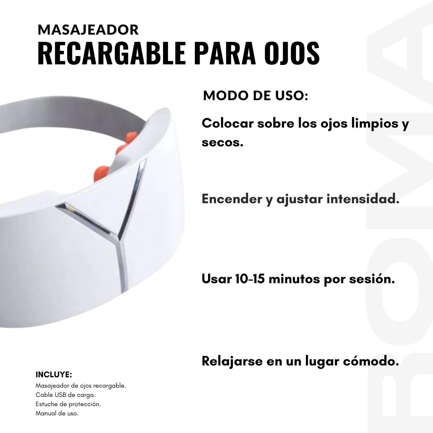 MASAJEADOR RECARGABLE PARA OJOS