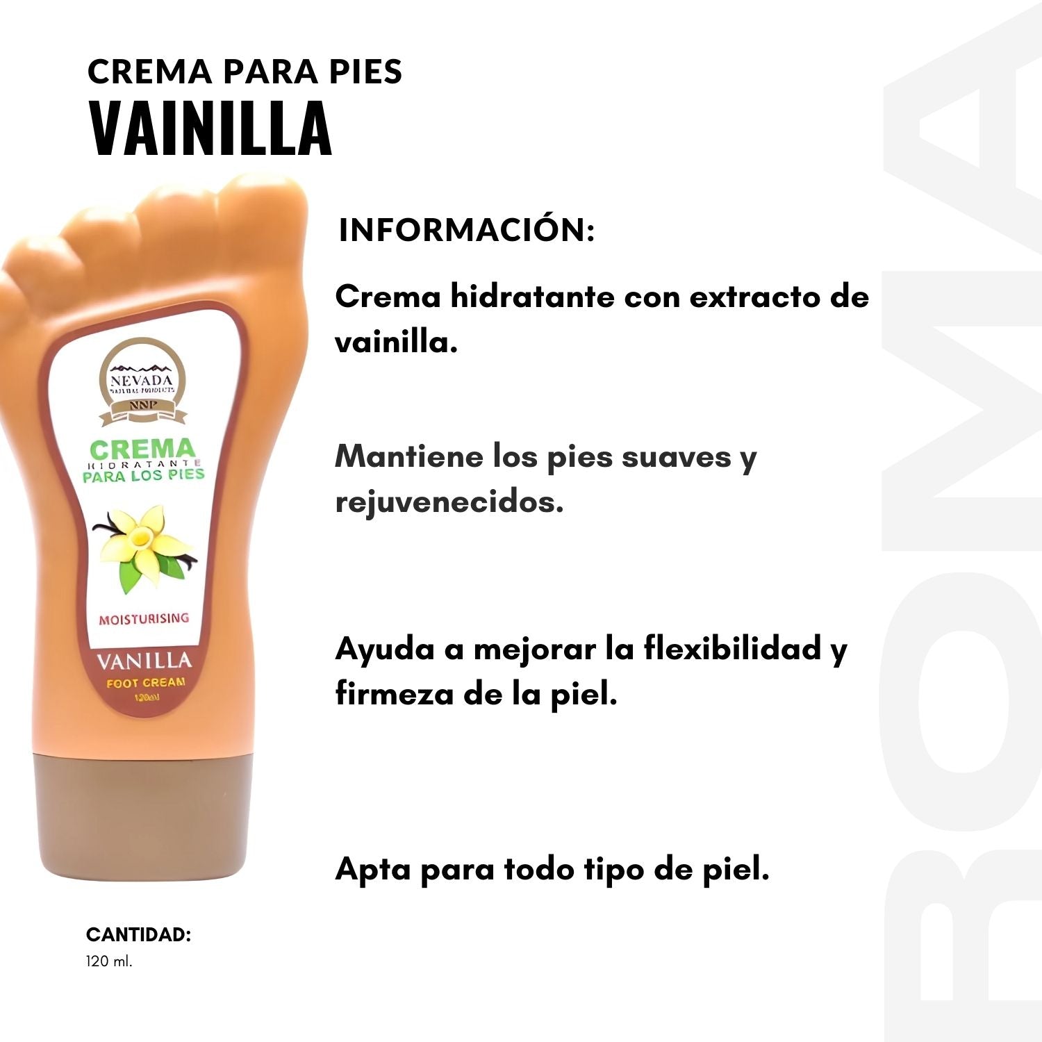 CREMA PARA PIES - VAINILLA 120ML NEVADA