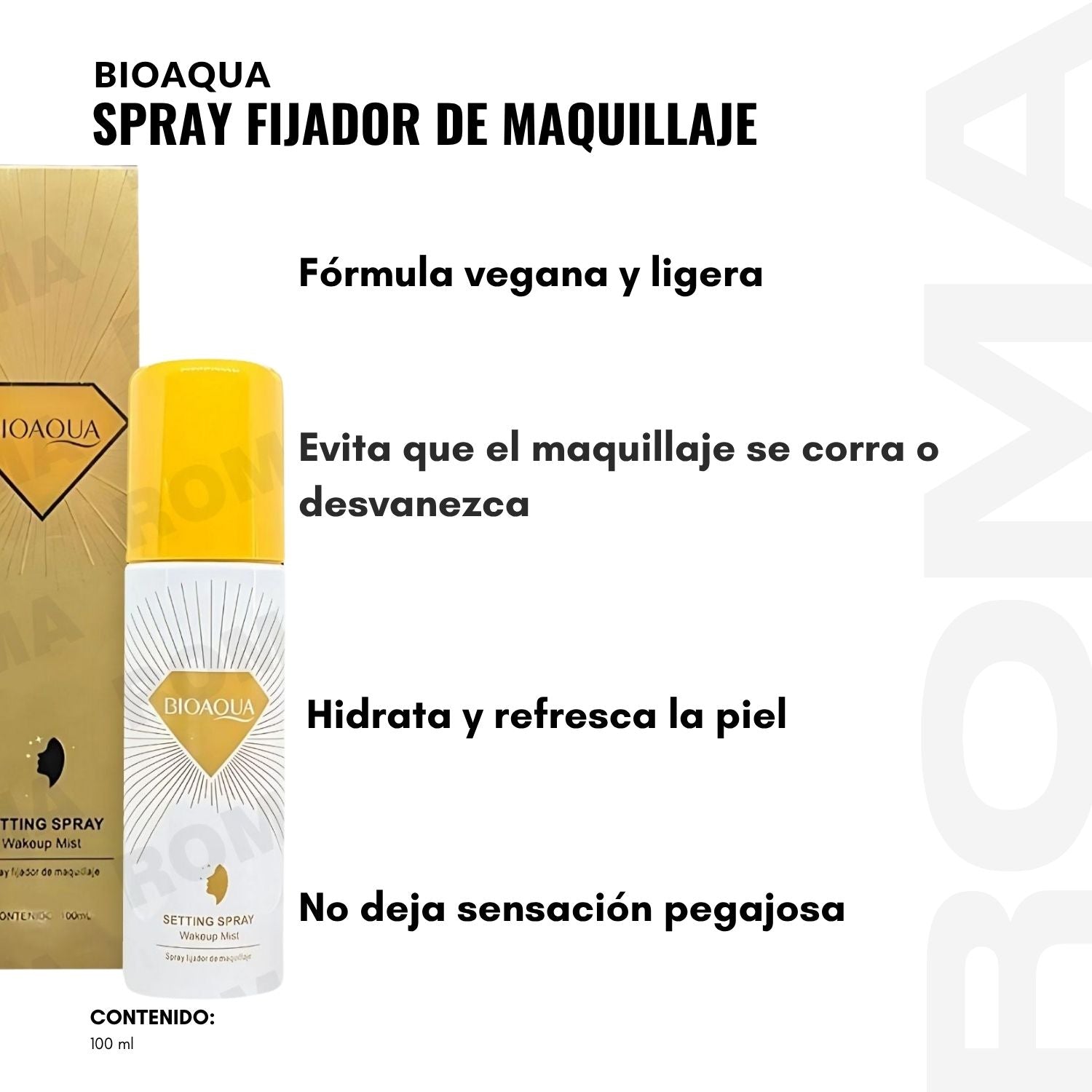 SPRAY FIJADOR DE MAQUILLAJE BIOAQUA 100ML