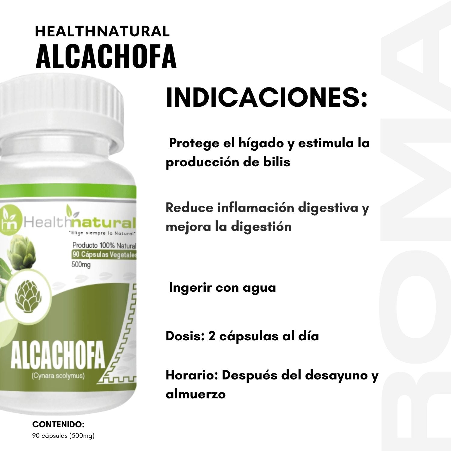 ALCACHOFA HEALTHNATURAL 500MG