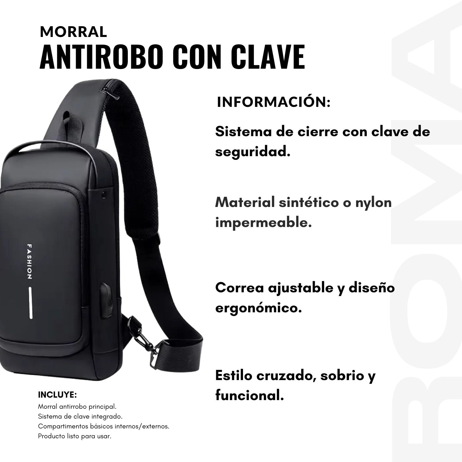 MORRAL ANTIROBO CON CLAVE