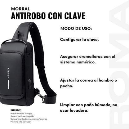 MORRAL ANTIROBO CON CLAVE