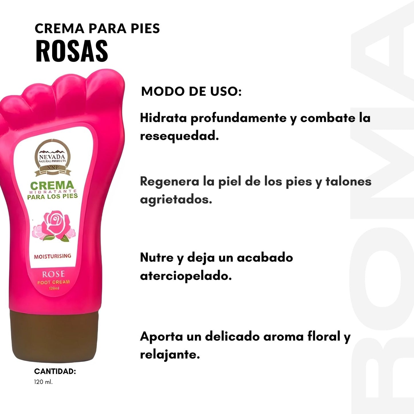 CREMA PARA PIES - ROSAS 120ML NEVADA