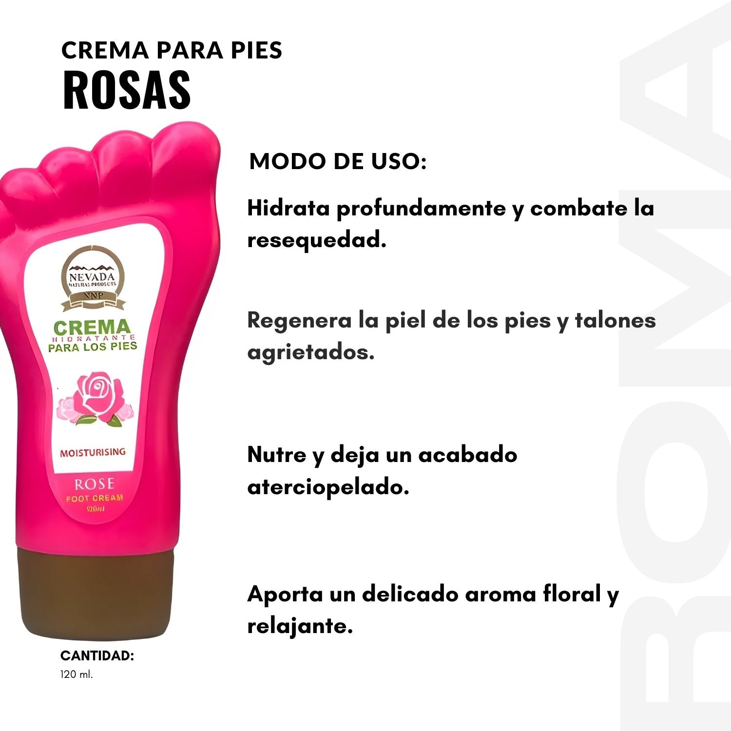 CREMA PARA PIES - ROSAS 120ML NEVADA