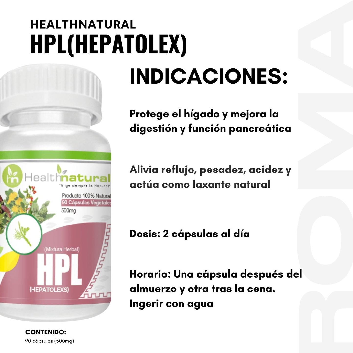 HPL(HEPATOLEX) HEALTHNATURAL 500MG
