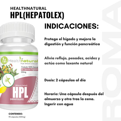 HPL(HEPATOLEX) HEALTHNATURAL 500MG