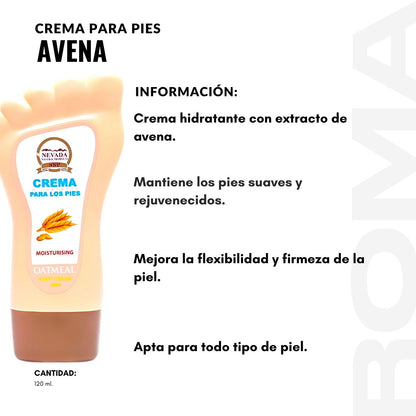 CREMA PARA PIES - AVENA 120ML NEVADA
