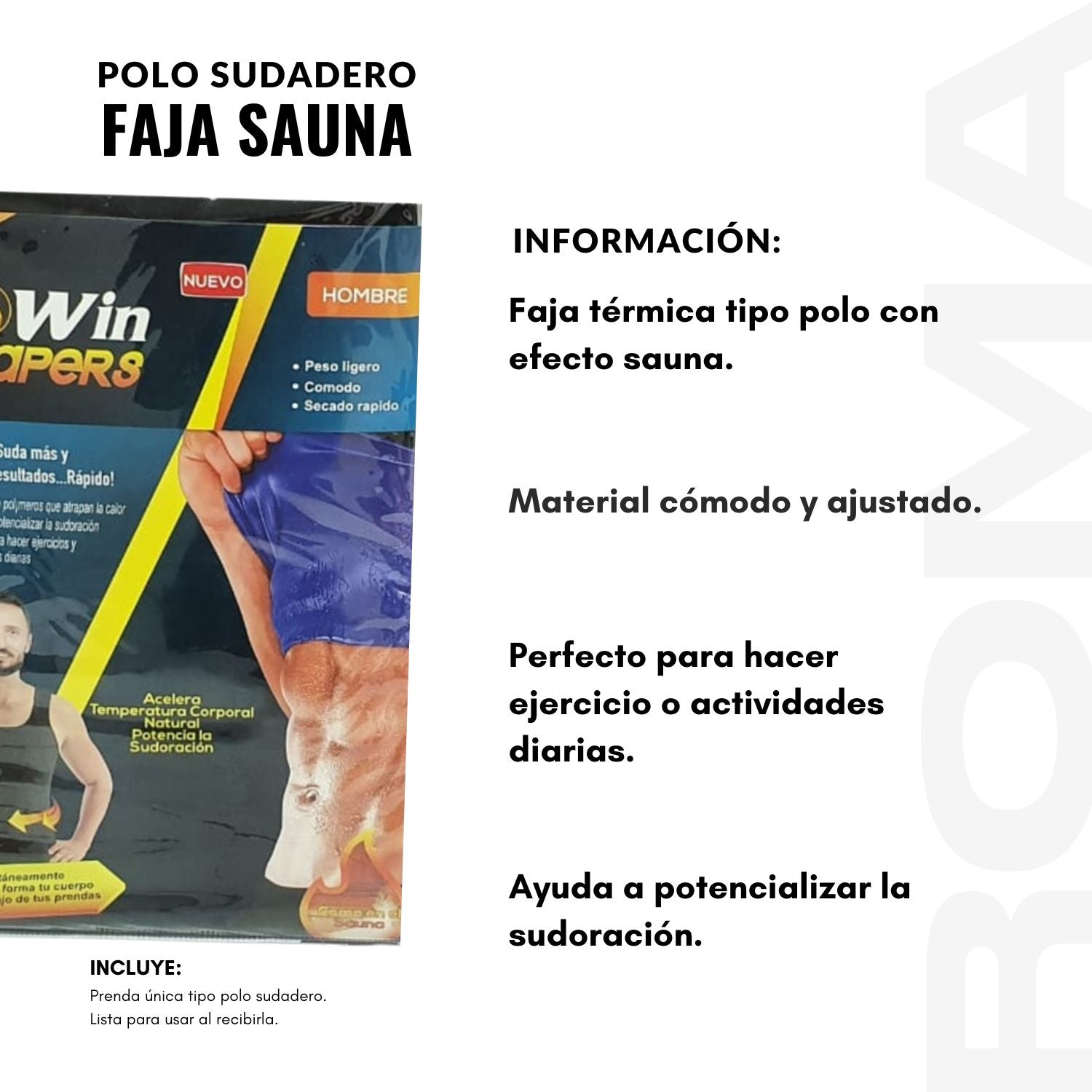 POLO SUDADERO FAJA SAUNA