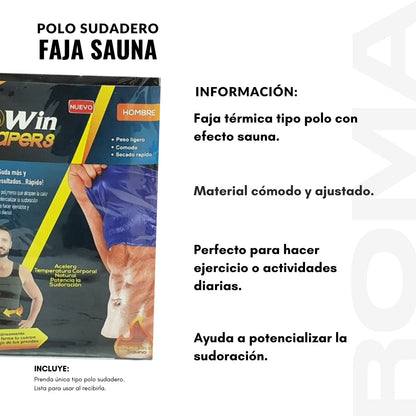 POLO SUDADERO FAJA SAUNA