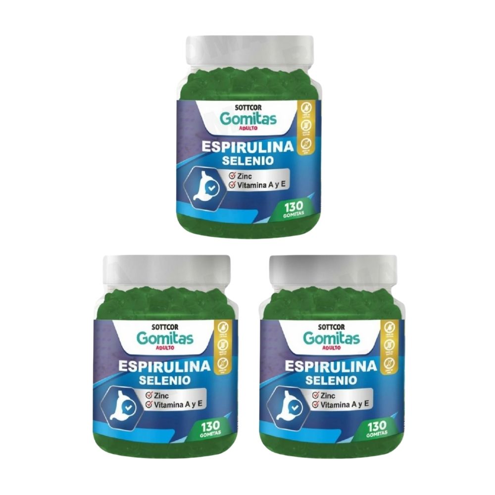 GOMITAS ESPIRULINA SELENIO 130UND