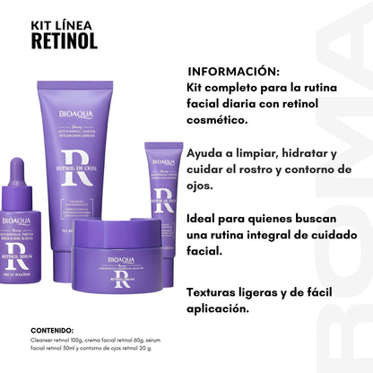 KIT LÍNEA RETINOL LILA 4 PZS BIOAQUA