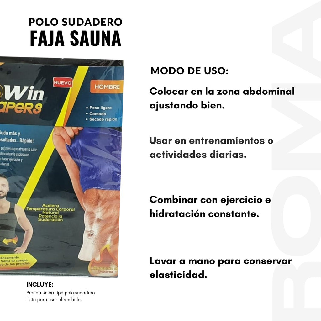POLO SUDADERO FAJA SAUNA