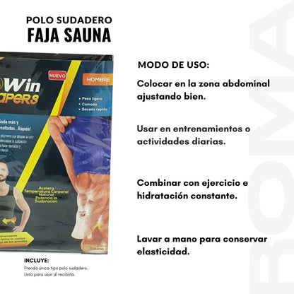 POLO SUDADERO FAJA SAUNA
