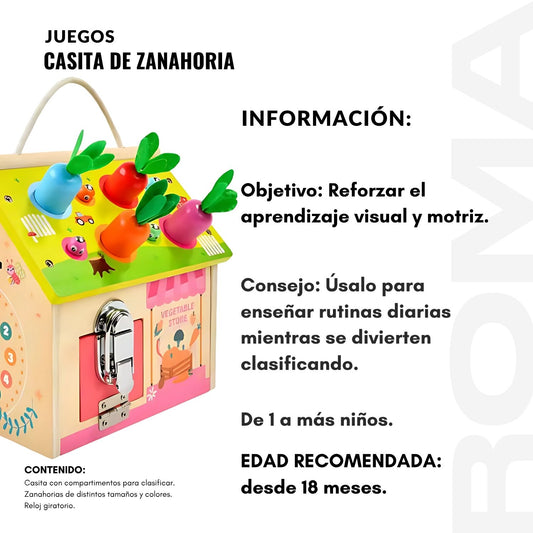 CASITA DIDÁCTICA DE ZANAHORIA ENCAJABLE