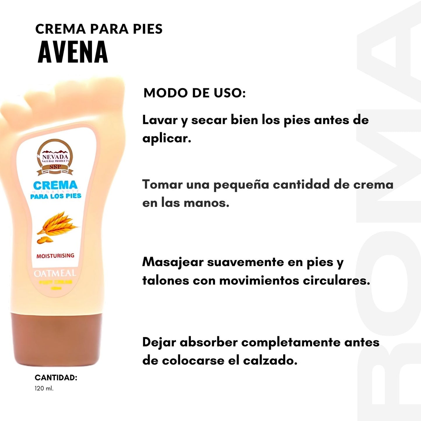 CREMA PARA PIES - AVENA 120ML NEVADA