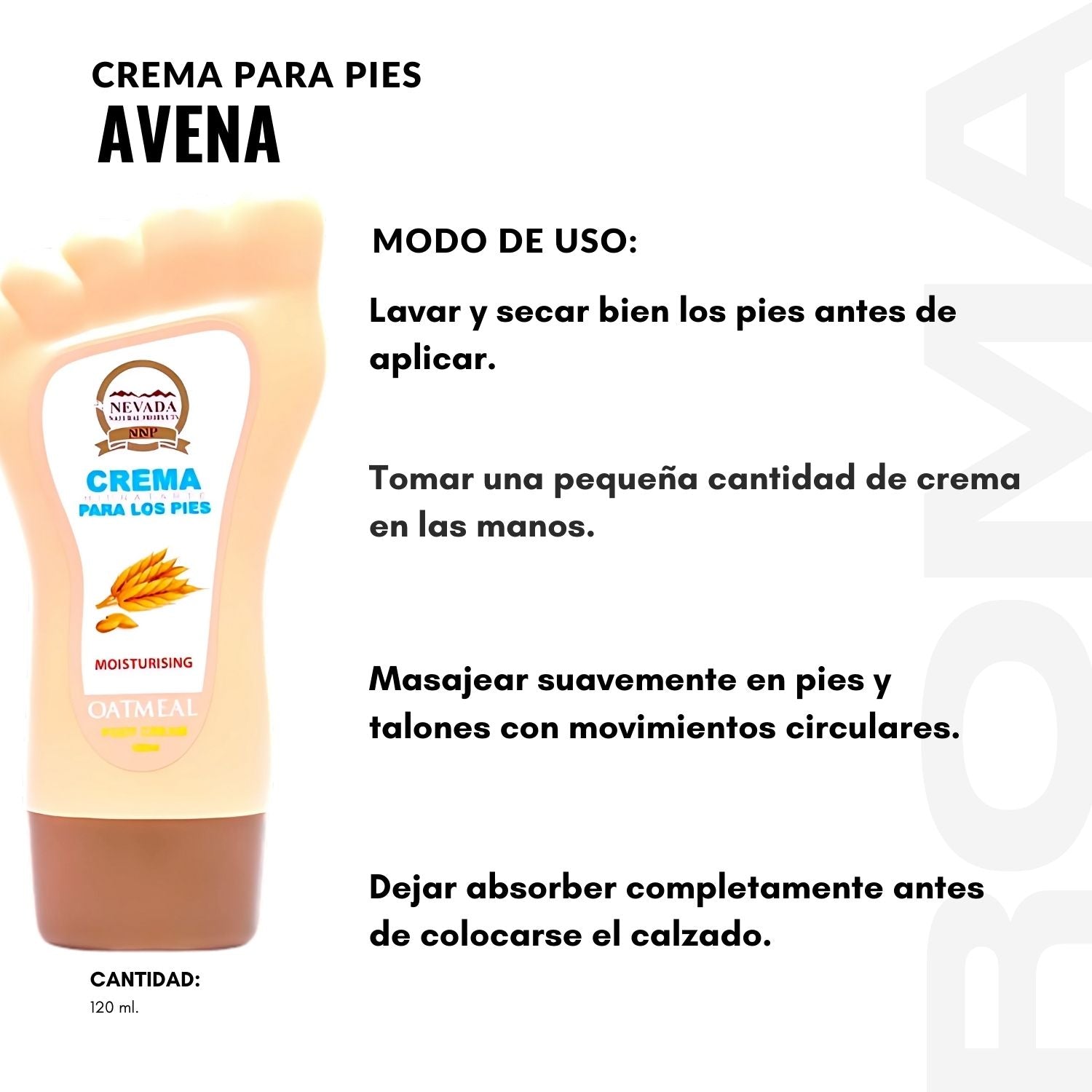 CREMA PARA PIES - AVENA 120ML NEVADA
