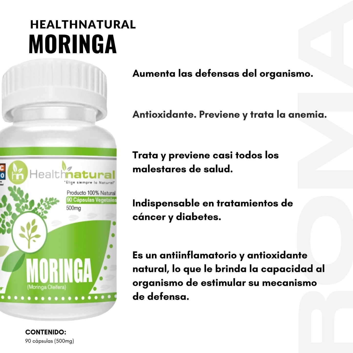 MORINGA HEALTHNATURAL 500MG