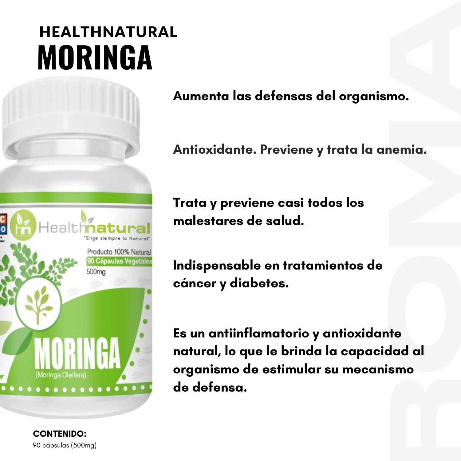 MORINGA HEALTHNATURAL 500MG