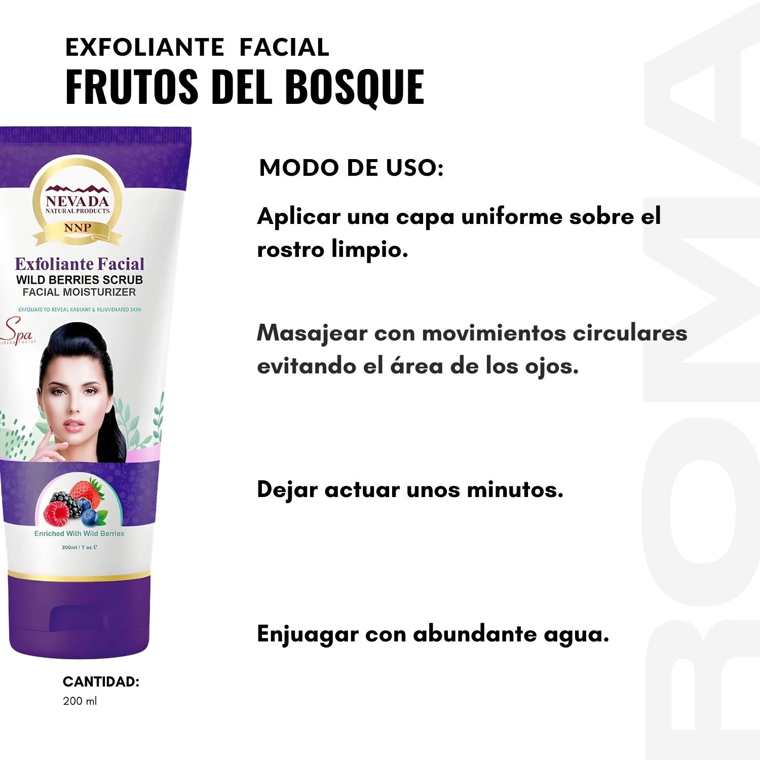 EXFOLIANTES FACIAL FRUTOS DEL BOSQUE 200ML NEVADA