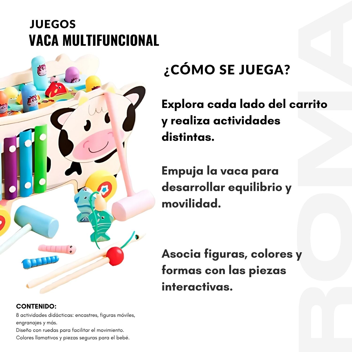 VACA MULTIFUNCIONAL - JUEGO DIDÁTICO