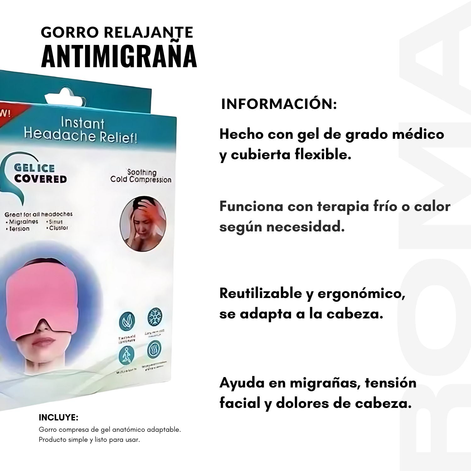 GORRO RELAJANTE ANTIMIGRAÑA