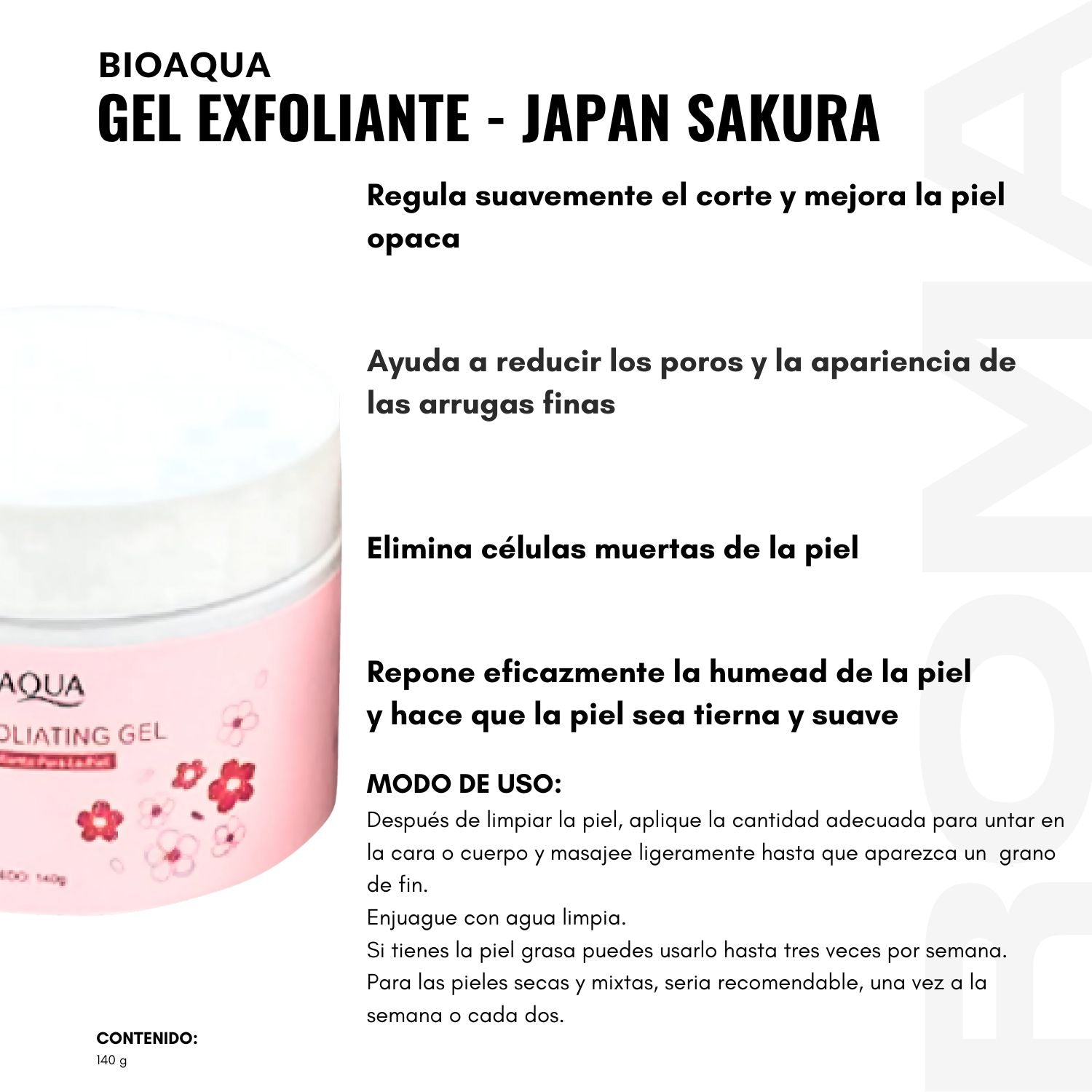 GEL EXFOLIANTE JAPAN SAKURA 140G