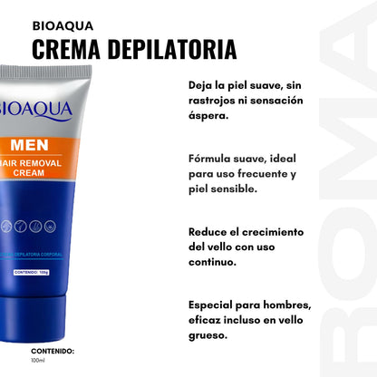 CREMA DEPILATORIA MASCULINA BIOAQUA 100G