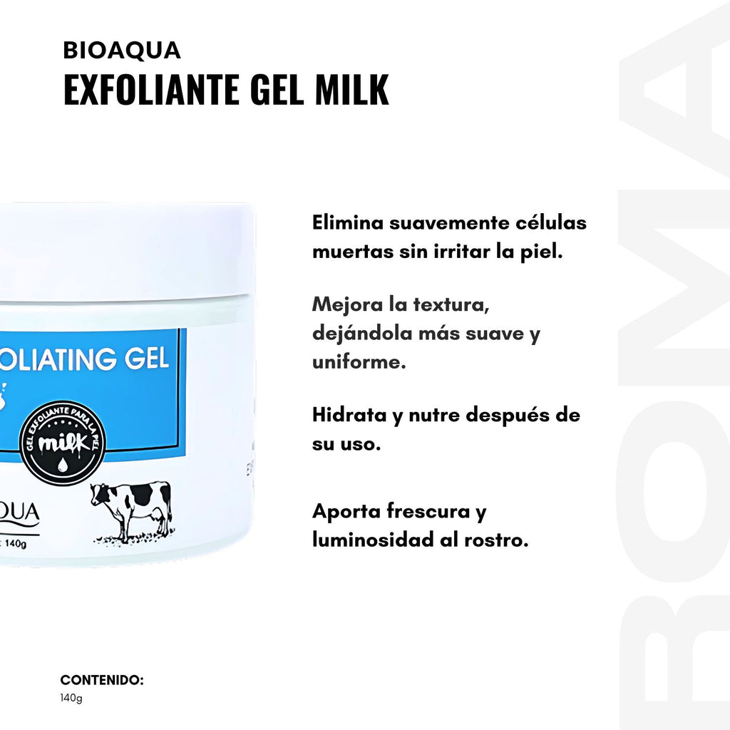 EXFOLIANTE GEL MILK BIOAQUA 140G