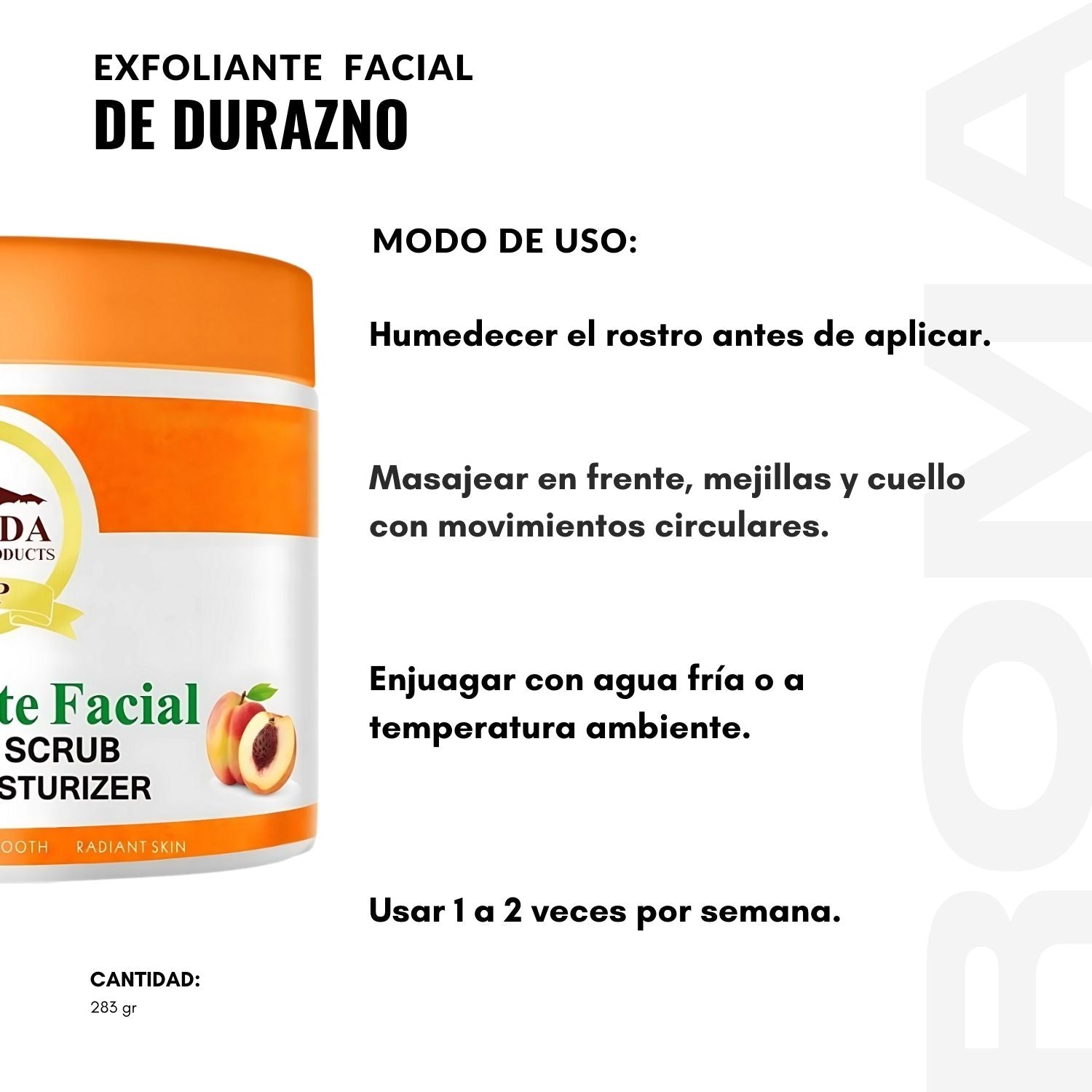 EXFOLIANTES FACIAL DE DURAZNO 283G NEVADA
