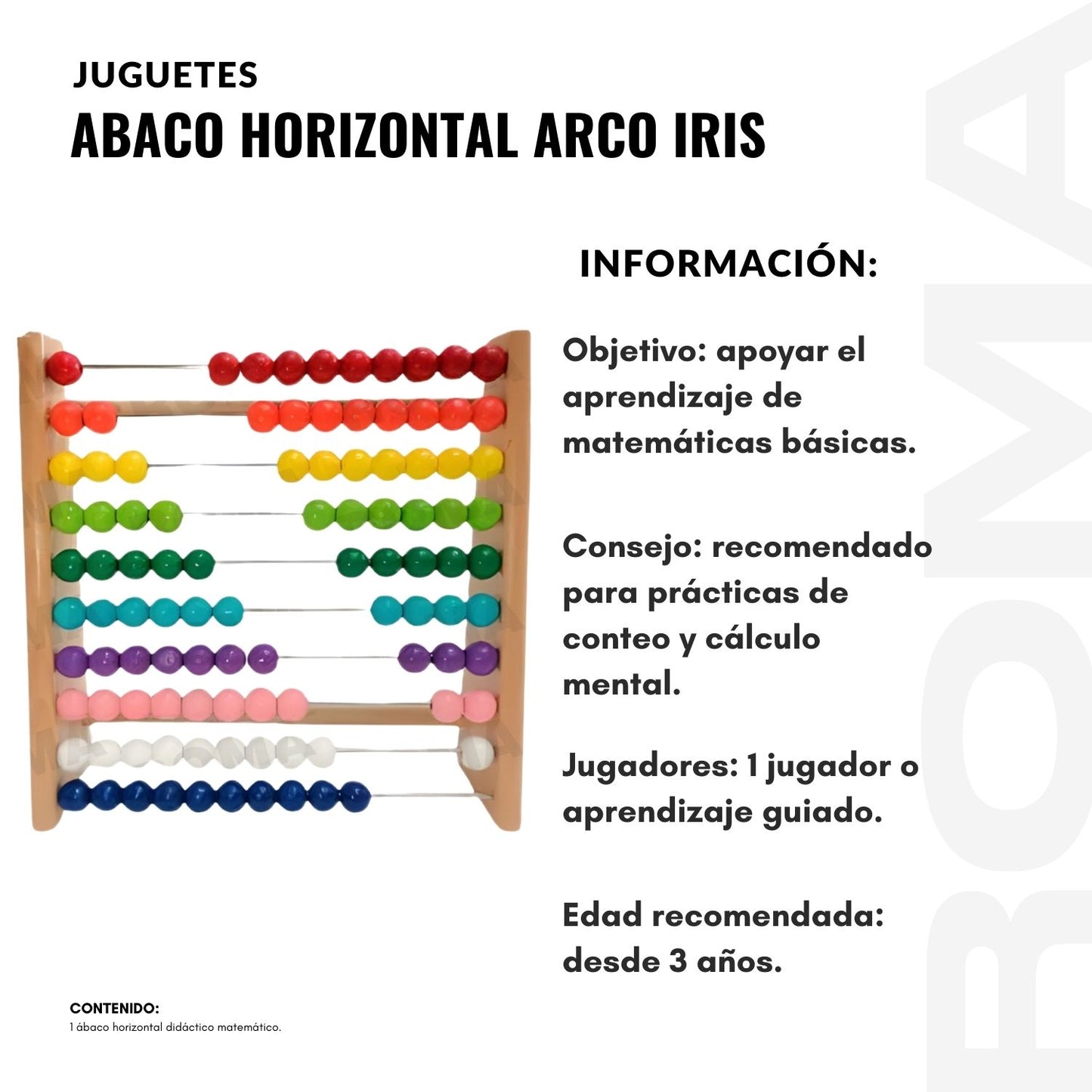 ABACO HORIZONTAL ARCO IRIS