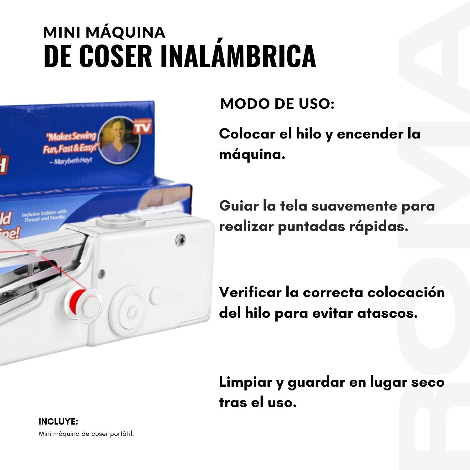 MINI MÁQUINA DE COSER INALÁMBRICA