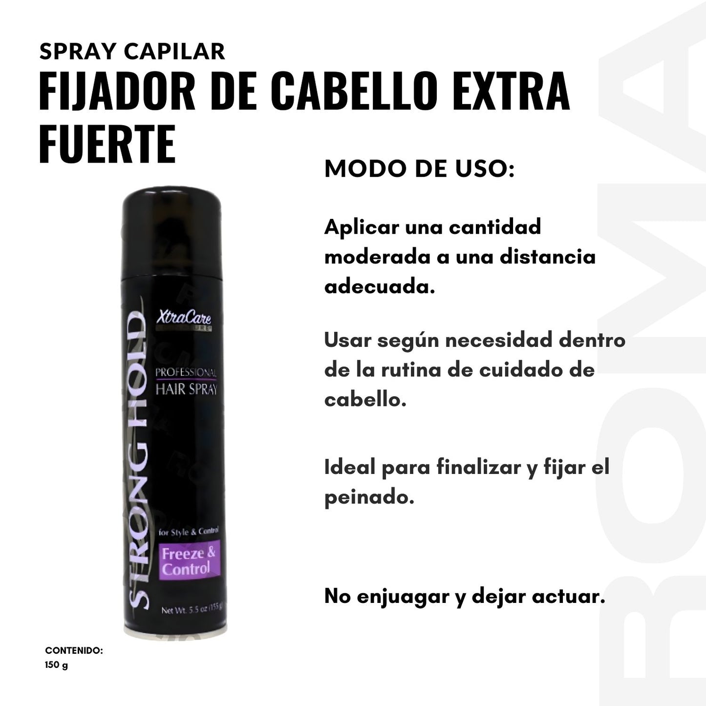 FIJADOR DE CABELLO EXTRA FUERTE