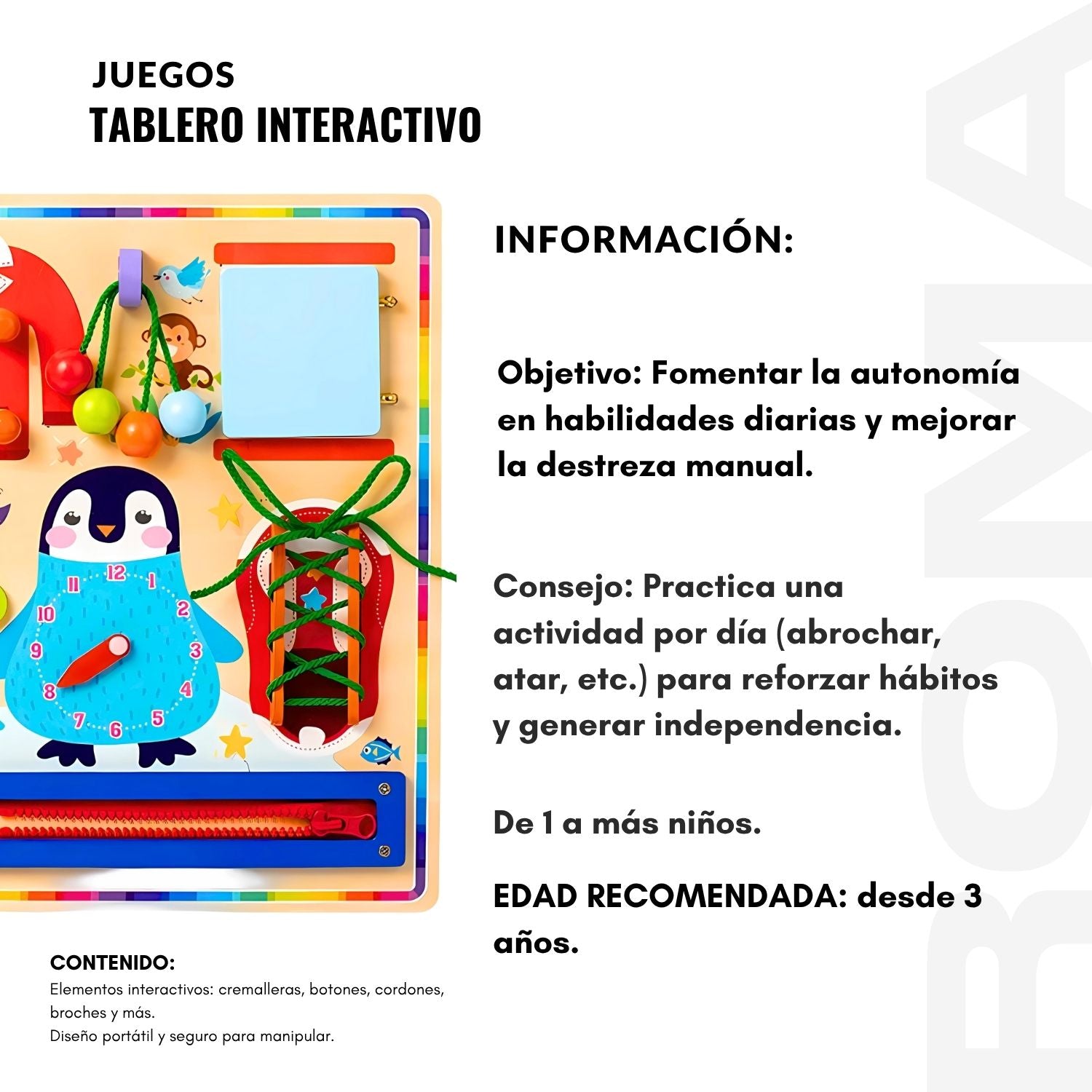 TABLERO INTERACTIVO  - JUEGO DIDÁTICO