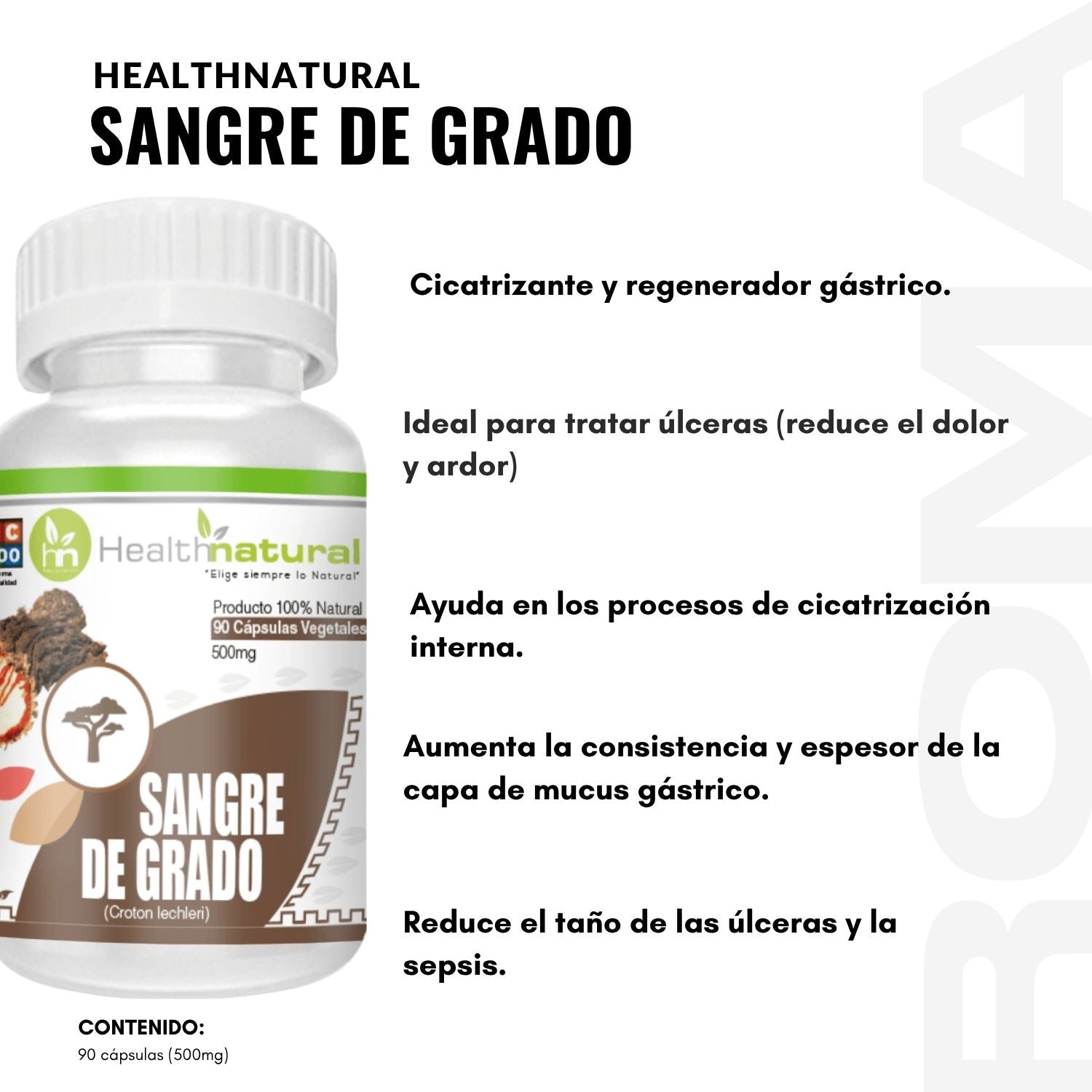 SANGRE DE GRADO HEALTHNATURAL 500MG