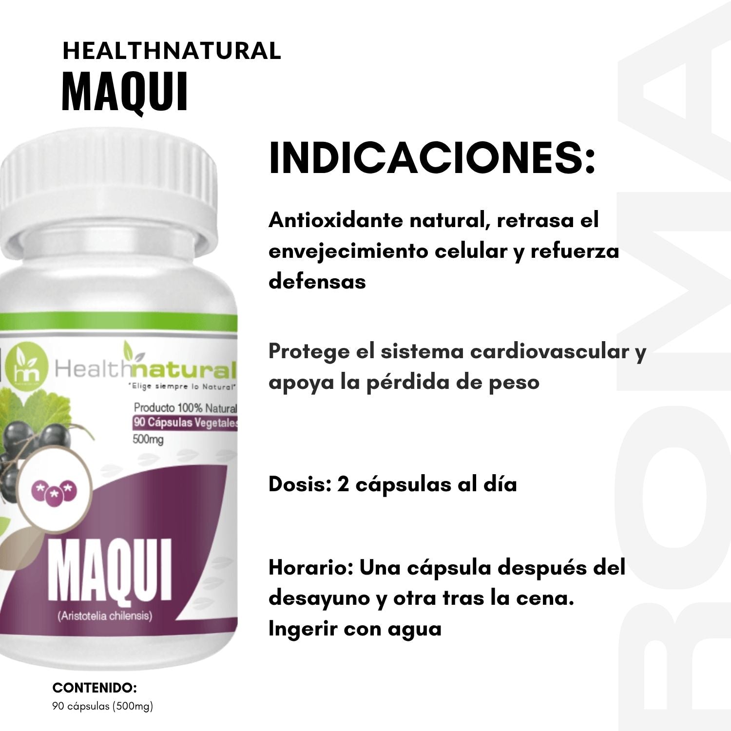 MAQUI HEALTHNATURAL 500MG