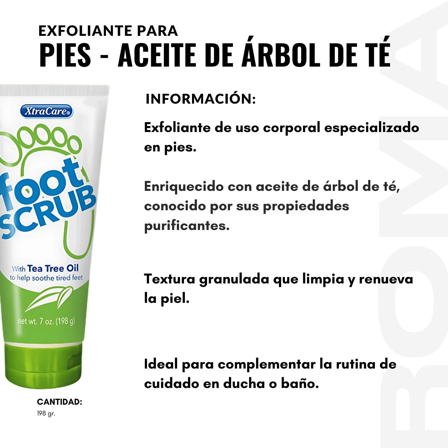 EXFOLIANTE PARA PIES – ACEITE DE ÁRBOL DE TÉ 120ML