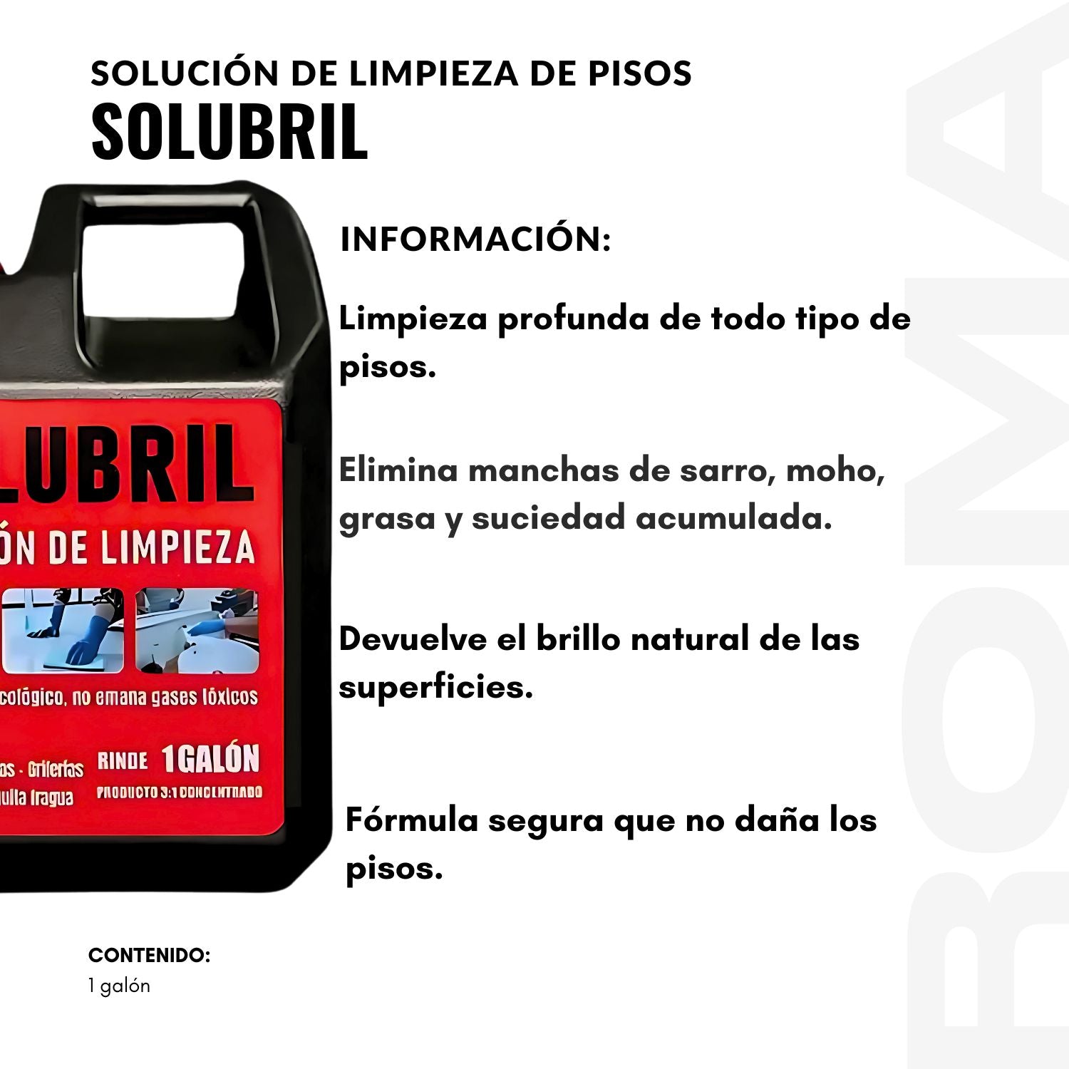 SOLUBRIL LIMPIEZA DE PISOS