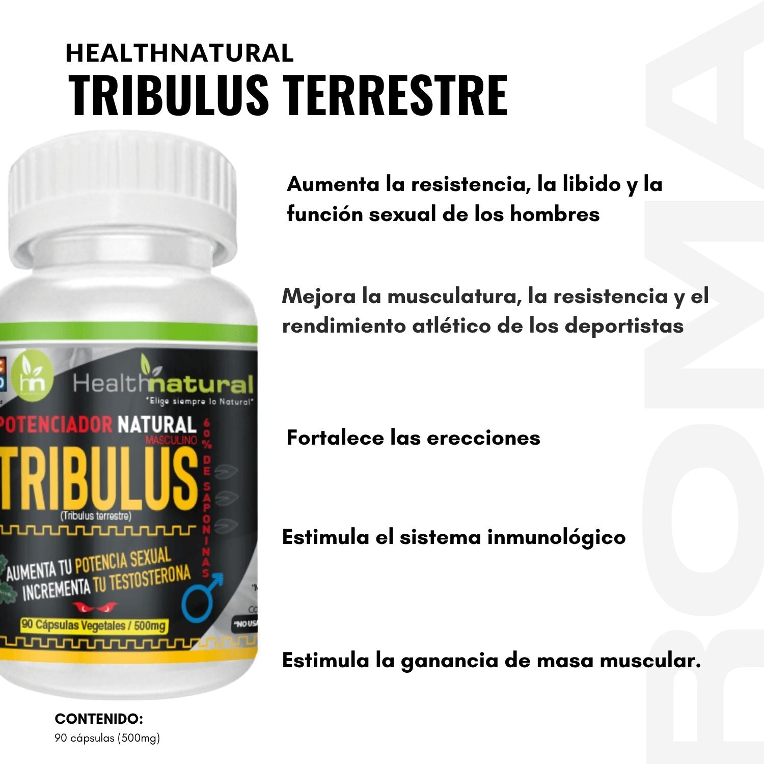 TRIBULUS TERRESTRE HEALTHNATURAL 500MG