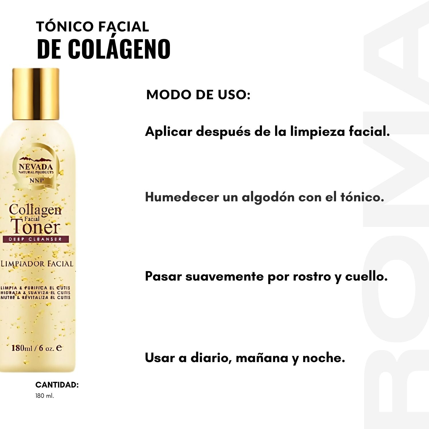 TÓNICO FACIAL DE COLÁGENO 180ML NEVADA