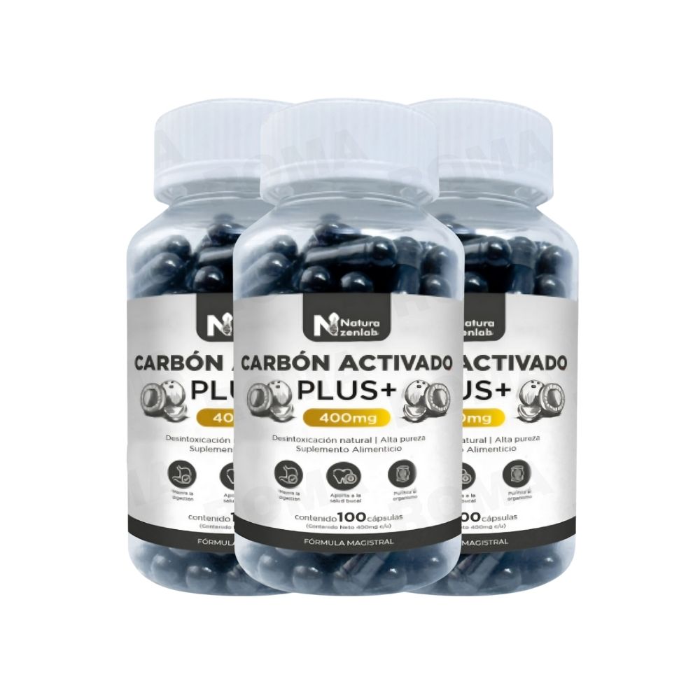 CARBÓN AC. PLUS+ 400MG